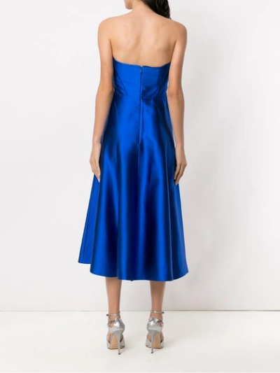 Shop Tufi Duek Sleeveless Midi Party Dress - Blue
