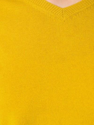 Shop Aspesi V-neck Pullover - Yellow
