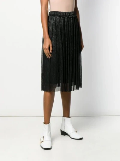 Shop Isabel Marant Étoile Layered Midi Skirt In Black