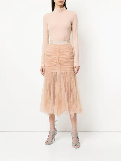 Shop Alice Mccall Just Can't Help It Skirt In Neutrals