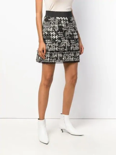 Shop Dolce & Gabbana Tweed Mini Skirt - Black
