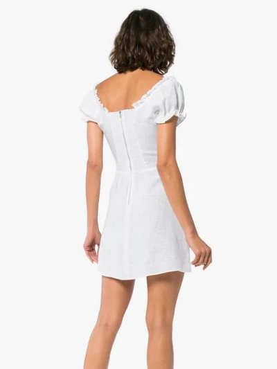 Shop Reformation Klara Linen Dress - White