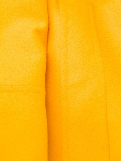 Shop Loewe Oversized Ribbon Coat In Yellow