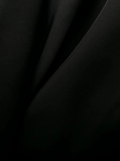 Shop Prada Belted Pleated Dress In Black