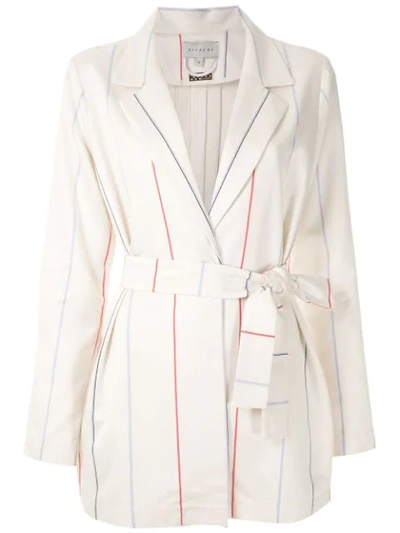 Shop Alcaçuz Mirela Belted Coat In White