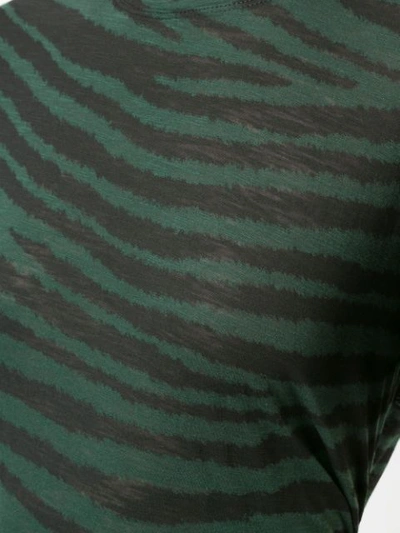 Shop Proenza Schouler Tiger Print Short Sleeve T In Green
