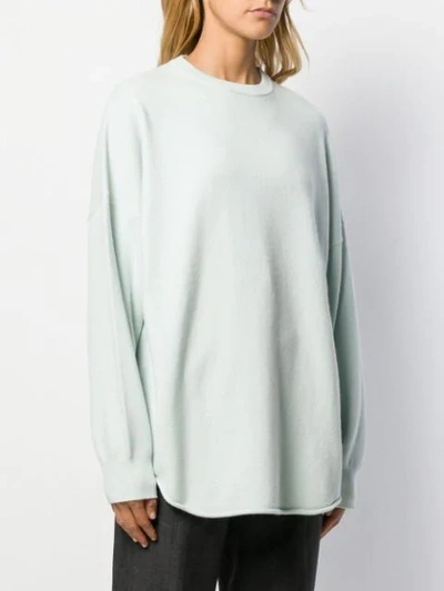 Shop Extreme Cashmere Cashmere Blend Relaxed Fit Jumper In Green