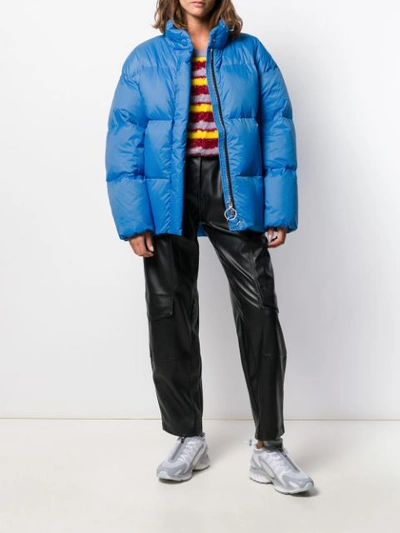 Shop Ienki Ienki Vent Puffer Jacket In Blue