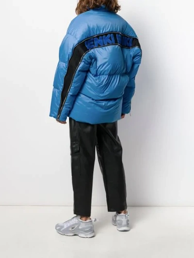 Shop Ienki Ienki Vent Puffer Jacket In Blue