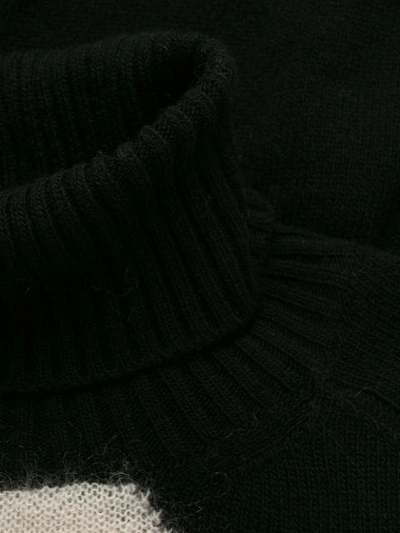 Shop N°21 Anchor Roll Neck Sweater In Black