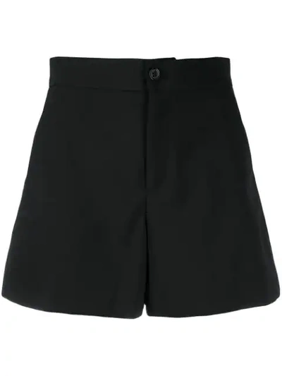Shop Red Valentino High-waist Shorts In Black