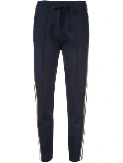 Shop Isabel Marant Étoile Slim Fit Track Trousers In Blue