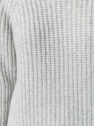 Shop Incentive! Cashmere Turtleneck Cable Knit Jumper - Grey