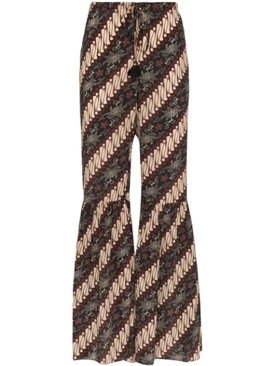 Shop Figue Brielle Batik-print Trousers In Javdi