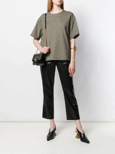 ROCHAS PLAID PRINT TOP - 绿色