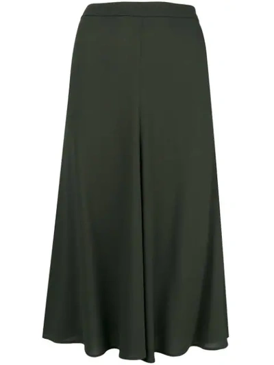 Shop Etro Pleat Detail Midi Skirt - Green