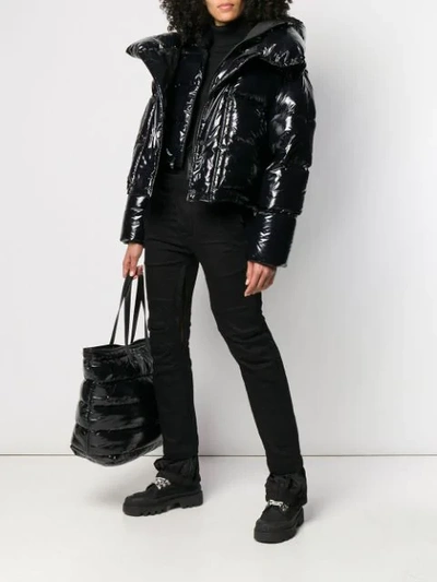 Shop Dsquared2 Fighter Padded Jacket In Black