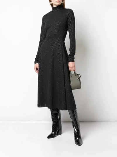 Shop Marc Jacobs Dotted Maxi Dress In Black