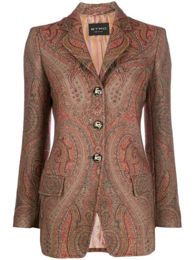 Shop Etro Paisley Blazer In 800