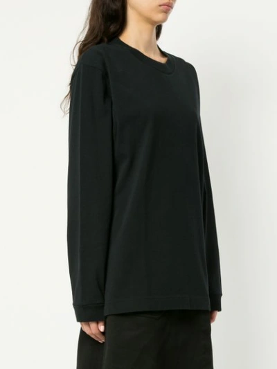 Shop Margaret Howell Oversized Jersey Sweater In Black