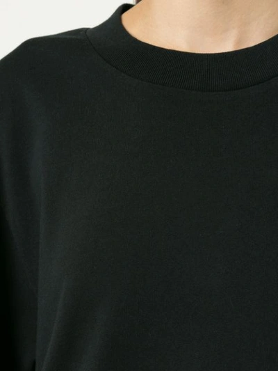 Shop Margaret Howell Oversized Jersey Sweater In Black