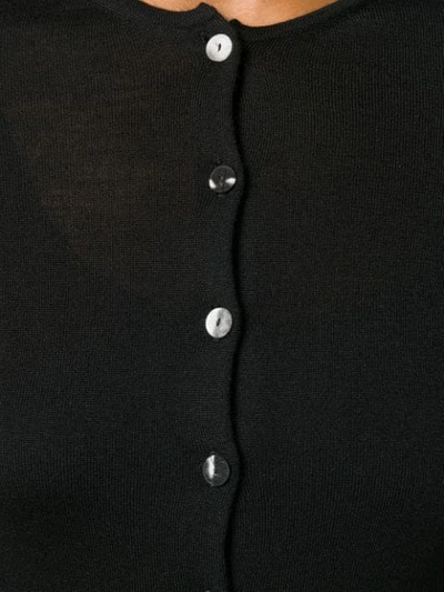 Shop Ultràchic Abstract Print Cardigan In Black
