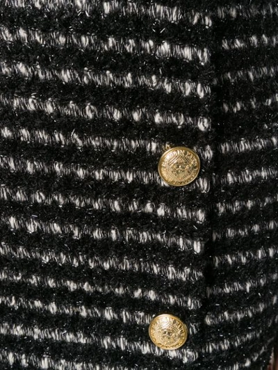 Shop Balmain Bouclé-tweed Mini Skirt - Black