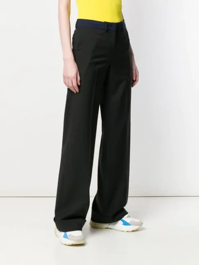 Shop Paul Smith Wide-leg Tailored Trousers In Black