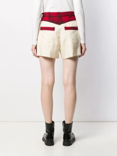 Shop Vivienne Westwood Anglomania Tartan Pocket Shorts In Neutrals