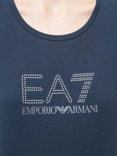 Shop Ea7 T-shirt Mit Logo In Blue