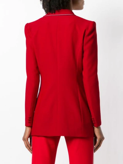 Shop Hebe Studio Classic Fitted Blazer - Red