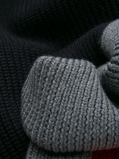 Victoria Victoria Beckham Oversized Color-block Wool Turtleneck Sweater ...