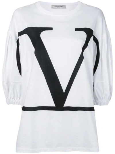 VALENTINO GO LOGO T恤 - 白色