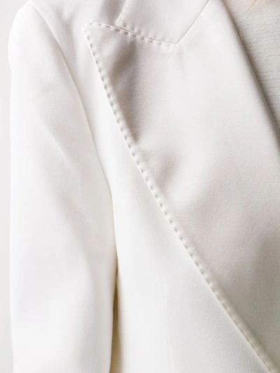 Shop Ermanno Scervino Double-breasted Blazer In White