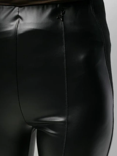 Shop Patrizia Pepe Faux Leather Leggings In Black