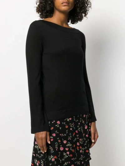 Shop Snobby Sheep Long Sleeved Sweatshirt In Black