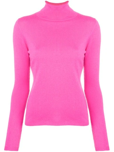 Shop Allude Turtleneck Sweater In Pink