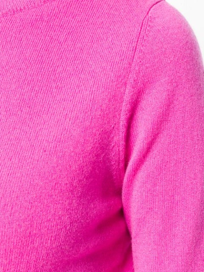 Shop Allude Turtleneck Sweater In Pink