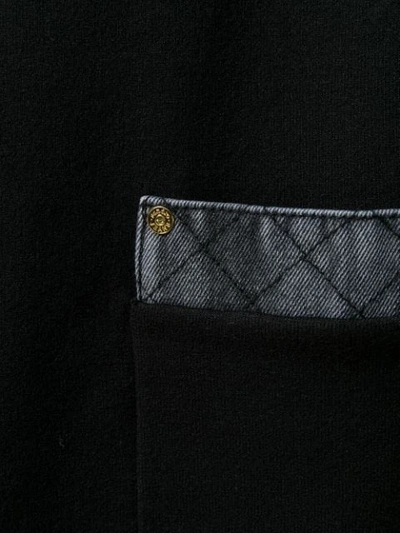 Shop Sandro Contrasting Collar Shirt In Black