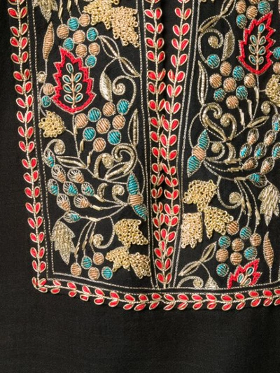 SAINT LAURENT EMBROIDERED KAFTAN - 黑色