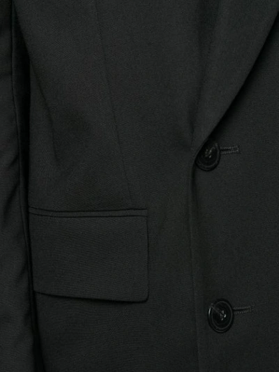 Shop A.f.vandevorst Off-centre Button Blazer In Black