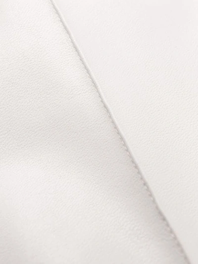 Shop Ermanno Scervino Faux Leather Skinny Trousers In White