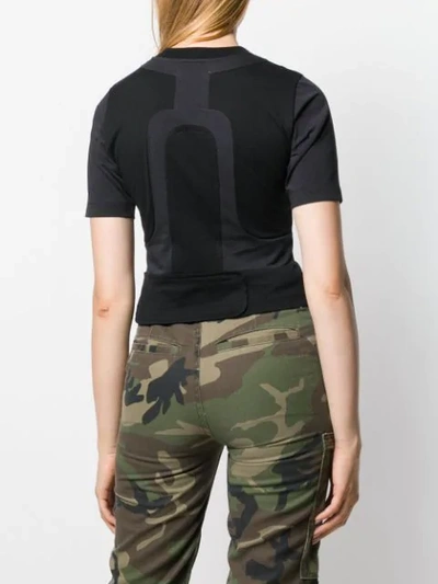 Shop Ambush Fitted Patchwork T-shirt In Black