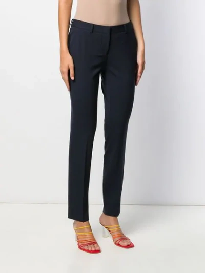 Shop Alberto Biani Slim-fit Tailored Trousers In Blue