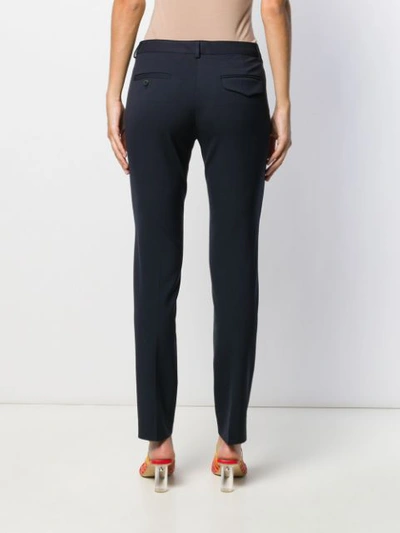 Shop Alberto Biani Slim-fit Tailored Trousers In Blue