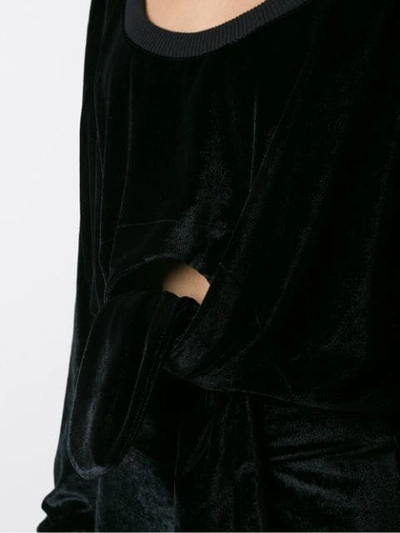 Shop Andrea Bogosian Textured Pierre Blouse In Black