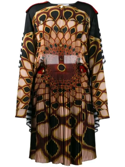 Shop Givenchy 'kaleido Eye' Printed Dress - Black