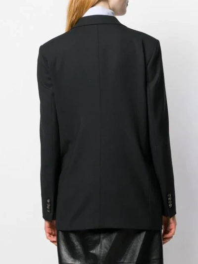 Shop Tagliatore Double Breasted Blazer In Black