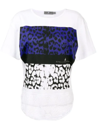 Shop Adidas By Stella Mccartney Leopard Tee - White