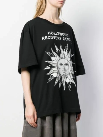 Shop Fausto Puglisi Hollywood Recovery Center T-shirt In Black